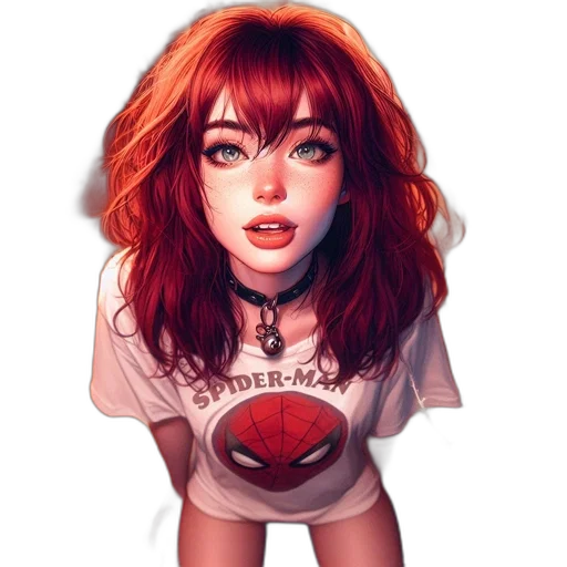 face, dress, hair, mask, comic book art, fantasy art, concept art, pixel art transparent PNG cut-out