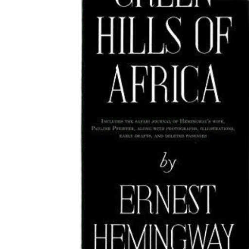 book, cover, green, hills, africa, ernest, hemingway, features transparent PNG cut-out