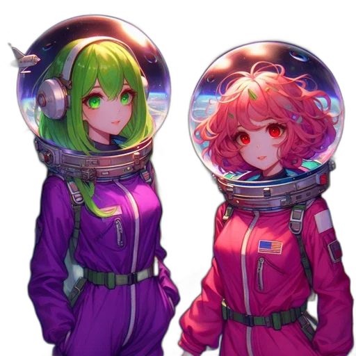 jacket, mask, concept art, pixel art, anime, vaporwave, outer space, neon lights transparent PNG cut-out