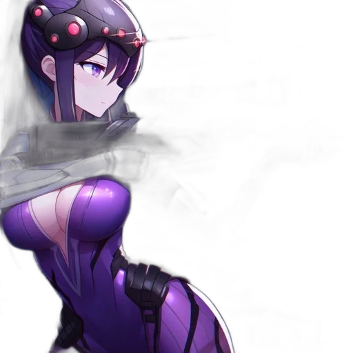 robot, weapon, dress, staff, cyberpunk, concept art, anime, fantasy art transparent PNG cut-out