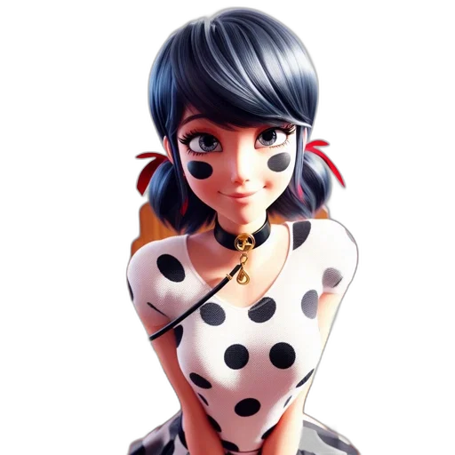 dress, face, robot, jewelry, 3d render, anime, concept art, cartoon transparent PNG cut-out