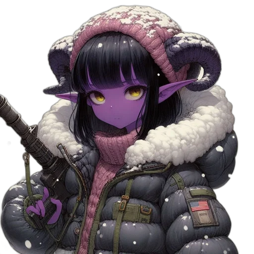 jacket, dragon, face, hat transparent PNG cut-out