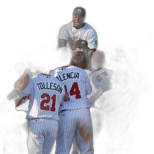 photorealistic, concept art, baseball, players, white, uniforms, tolleson, back transparent PNG cut-out
