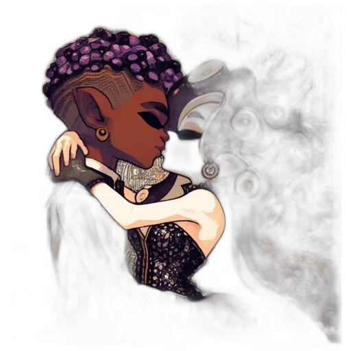 mask, dress, crown, jewelry, concept art, fantasy art, watercolor, pixel art transparent PNG cut-out