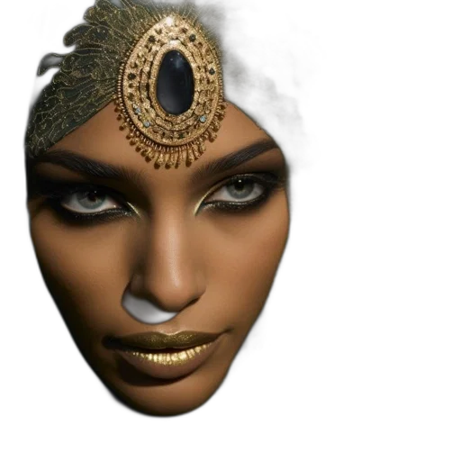 jewelry, face, mask, crown, 3d render, photorealistic, fantasy art, concept art transparent PNG cut-out
