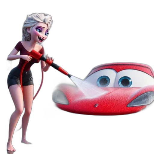 car, weapon, robot, staff, 3d render, concept art, cartoon, underwater transparent PNG cut-out