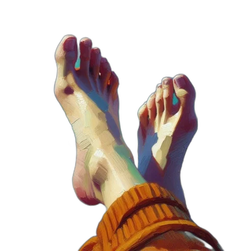 shoes, robot, staff, weapon, photorealistic, oil painting, 3d render, watercolor transparent PNG cut-out