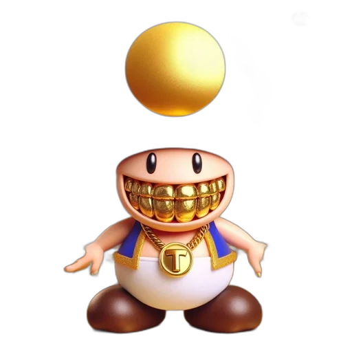 crown, staff, creature, face, 3d render, concept art, pixel art, golden transparent PNG cut-out