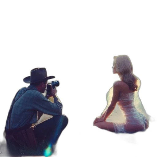 dress, hat, concept art, 3d render, photorealistic, pixel art, outer space, neon lights transparent PNG cut-out