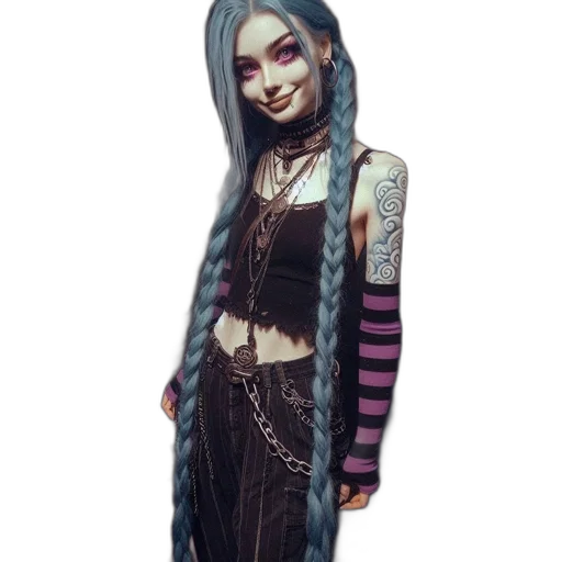 dress, jewelry, staff, robot, cyberpunk, vaporwave, fantasy art, concept art transparent PNG cut-out