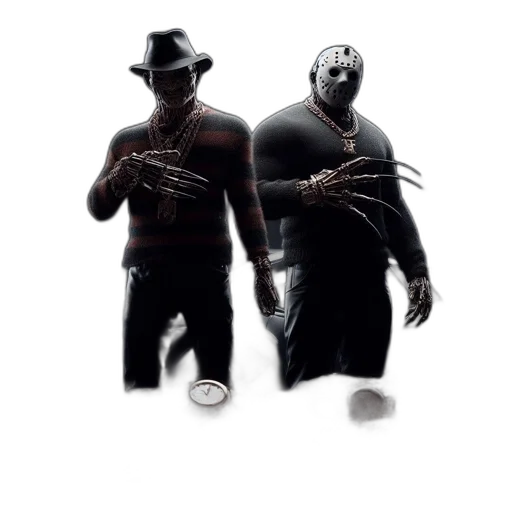 mask, concept art, comic book art, pixel art, 3d render, two, individuals, don transparent PNG cut-out