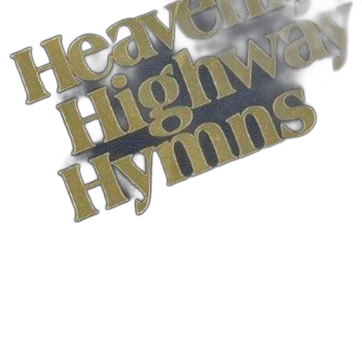 3d render, highway, hymns, book, cover, gold, text, dark transparent PNG cut-out