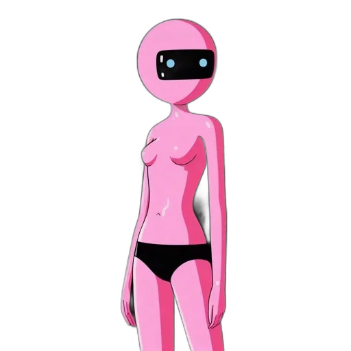 robot, dress, mask, creature, concept art, 3d render, cyberpunk, cartoon transparent PNG cut-out
