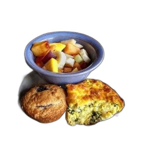 food, plate, muffin, slice transparent PNG cut-out