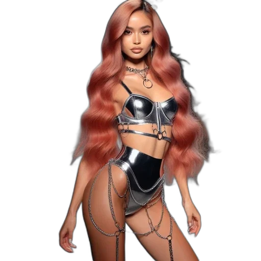 hair, concept art, fantasy art, cartoon, cyberpunk, pastel, earth tones, dark transparent PNG cut-out