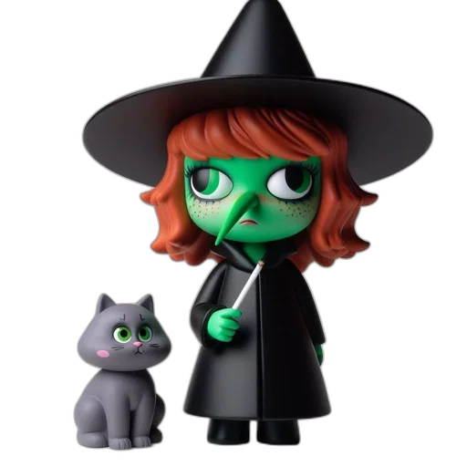 staff, concept art, 3d render, animated, witch, figure, clad, black transparent PNG cut-out