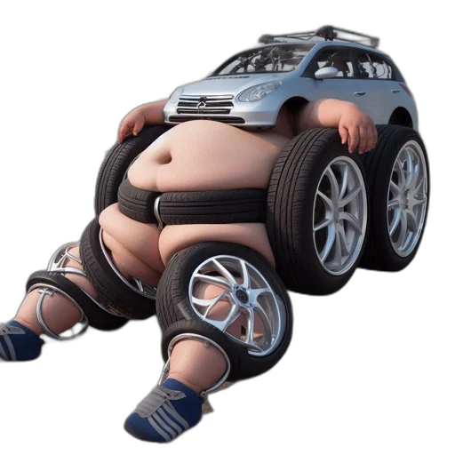 car, robot, creature, animal, concept art, 3d render, photorealistic, oversized transparent PNG cut-out