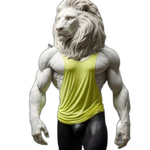 animal, creature, 3d render, concept art, photorealistic, fantasy art, lion, head transparent PNG cut-out