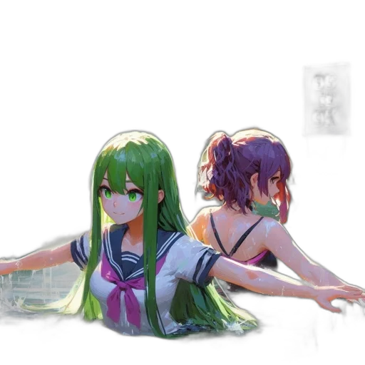 dress, weapon, furniture, robot, cyberpunk, concept art, anime, pixel art transparent PNG cut-out