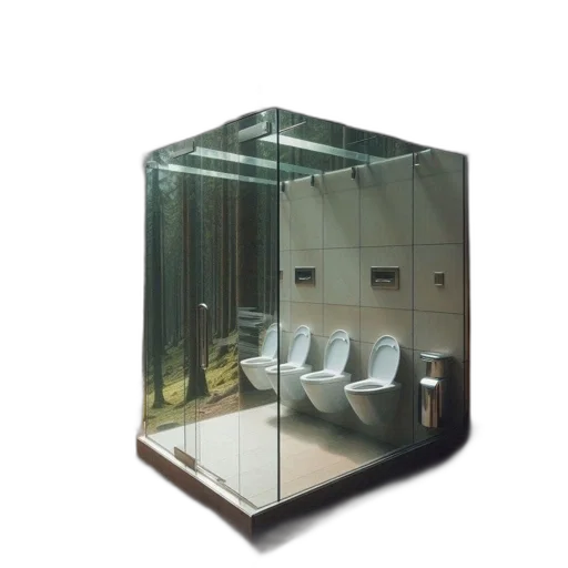 furniture, 3d render, photorealistic, concept art, dense, forest, transparent, modern transparent PNG cut-out