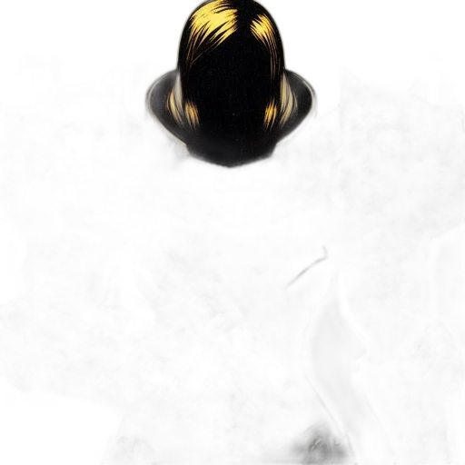 mask, crown, face, hair, concept art, comic book art, anime, photorealistic transparent PNG cut-out