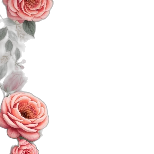 flower, jewelry, crown, dress, 3d render, photorealistic, watercolor, pastel transparent PNG cut-out