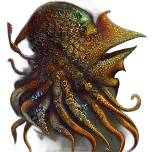 creature, animal, crown, hair, concept art, photorealistic, fantasy art, watercolor transparent PNG cut-out