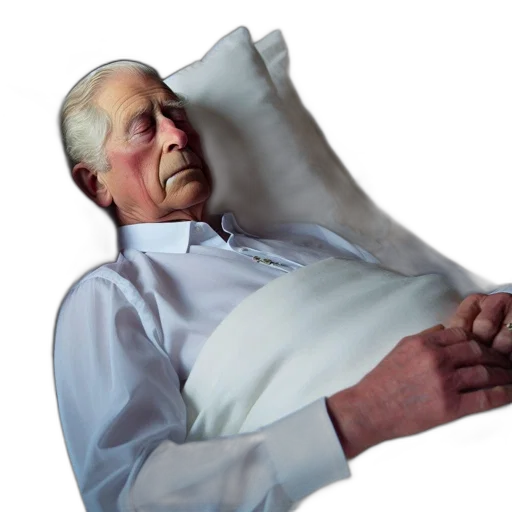 staff, furniture, face, photorealistic, older, man, sleeps, peacefully transparent PNG cut-out
