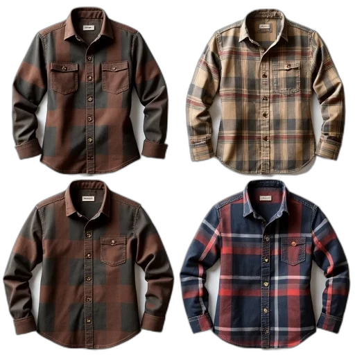jacket, earth tones, dark, monochrome, red, collection, four, different transparent PNG cut-out