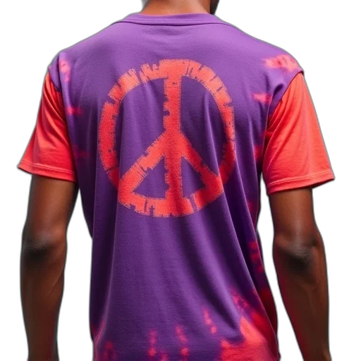vaporwave, cyberpunk, neon, colorful, purple, red, tie, dyed transparent PNG cut-out