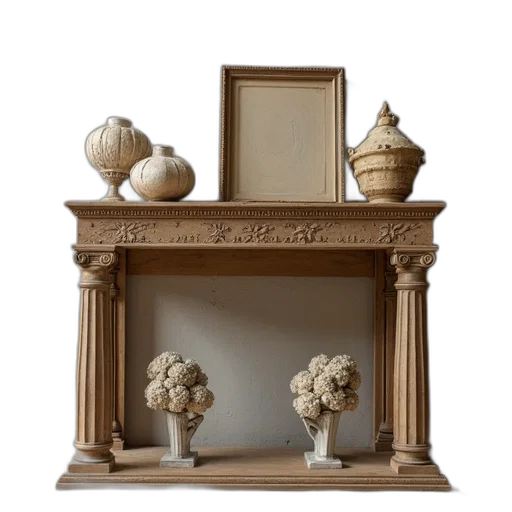 furniture, crown, jewelry, photorealistic, 3d render, earth tones, bracket, assembly transparent PNG cut-out