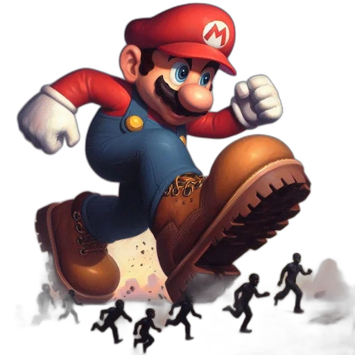 weapon, shoes, animal, hat, concept art, 3d render, pixel art, fantasy art transparent PNG cut-out