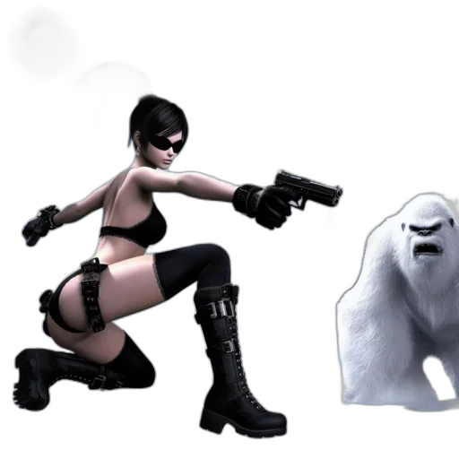 weapon, concept art, 3d render, comic book art, monochrome, fantastical, winter, landscape transparent PNG cut-out