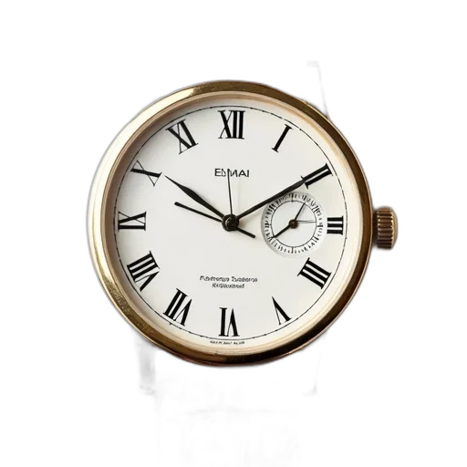 photorealistic, 3d render, close-up, image, wristwatch, textured, brown, leather transparent PNG cut-out