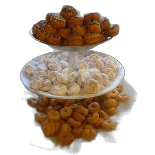 food, crown, jewelry, 3d render, photorealistic, display, donuts, sign transparent PNG cut-out