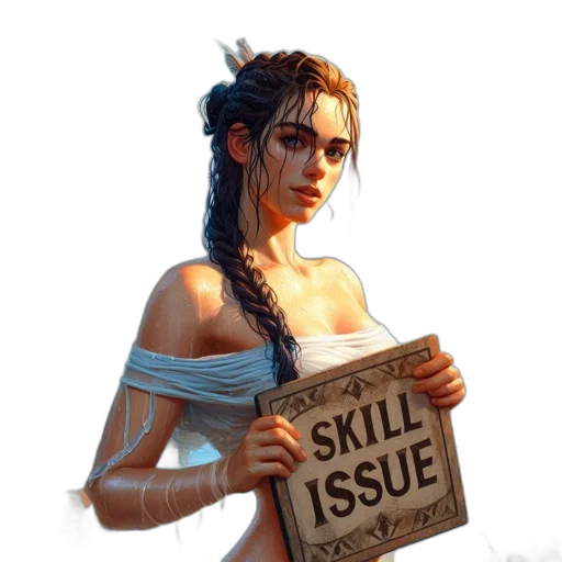 staff, fantasy art, concept art, pixel art, comic book art, young, woman, stands transparent PNG cut-out