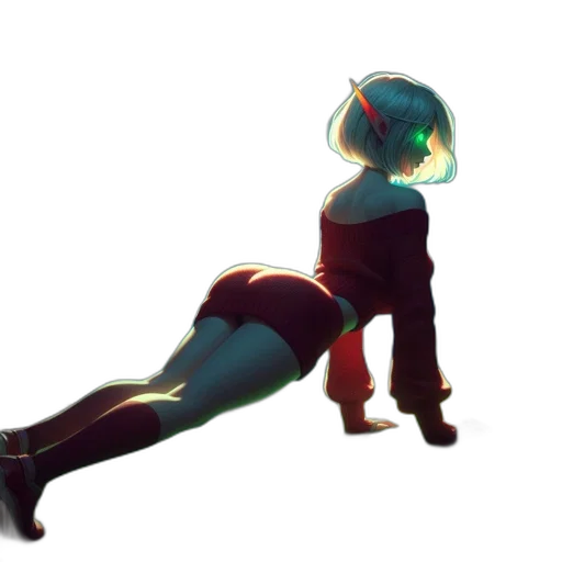 robot, staff, hat, creature, concept art, cyberpunk, anime, 3d render transparent PNG cut-out