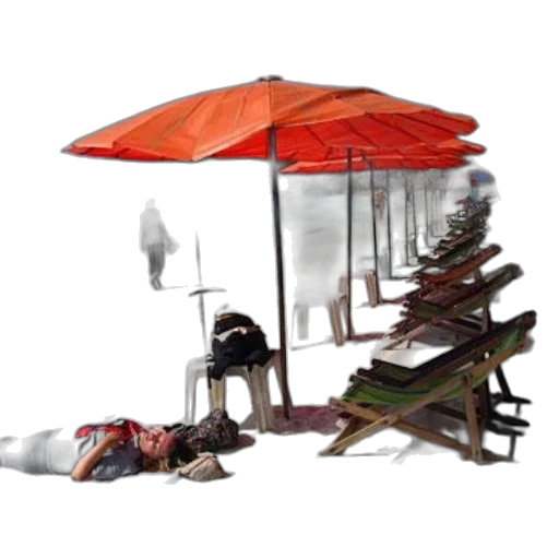 umbrella, furniture, staff, weapon, concept art, 3d render, photorealistic, beach transparent PNG cut-out