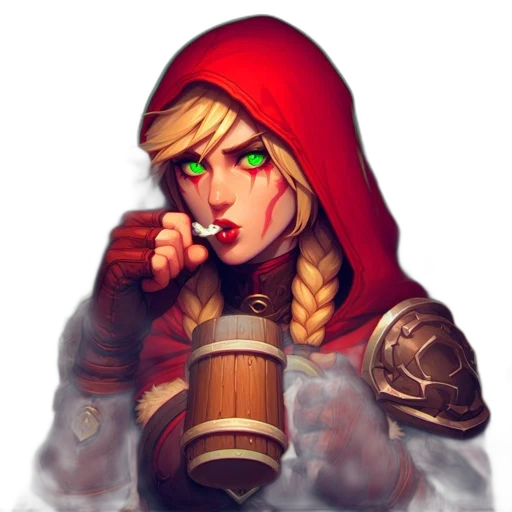 staff, face, weapon, fantasy art, pixel art, concept art, comic book art, red transparent PNG cut-out