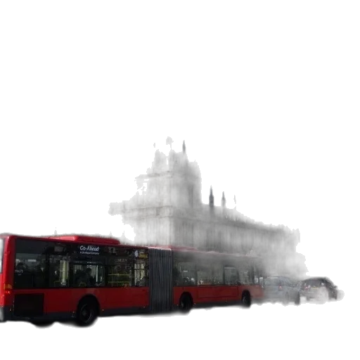 car, photorealistic, concept art, 3d render, pixel art, fog, snow, city street transparent PNG cut-out