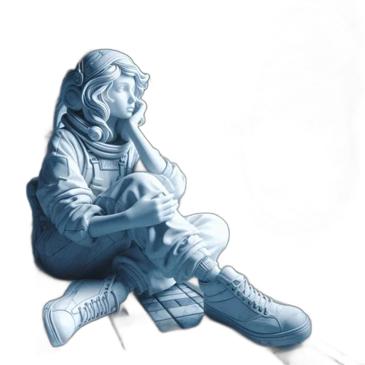 jacket, robot, shoes, face, concept art, comic book art, watercolor, photorealistic transparent PNG cut-out