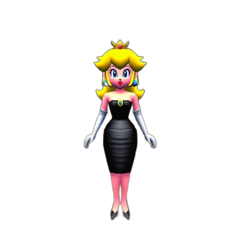 dress, crown, robot, animal, 3d render, concept art, pixel art, cartoon transparent PNG cut-out