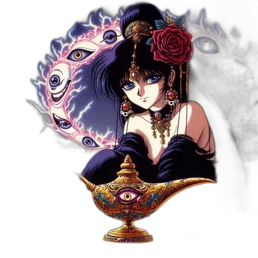 jewelry, crown, mask, staff, fantasy art, concept art, anime, pixel art transparent PNG cut-out