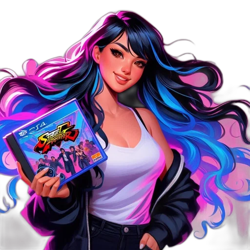jacket, fantasy art, concept art, comic book art, cyberpunk, neon lights, neon, colorful transparent PNG cut-out