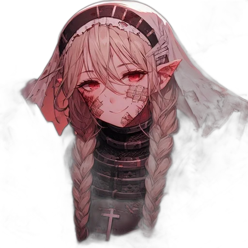 mask, face, creature, crown, pixel art, anime, concept art, watercolor transparent PNG cut-out