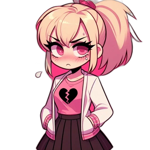 jacket, staff, creature, dress, pixel art, anime, cartoon, concept art transparent PNG cut-out