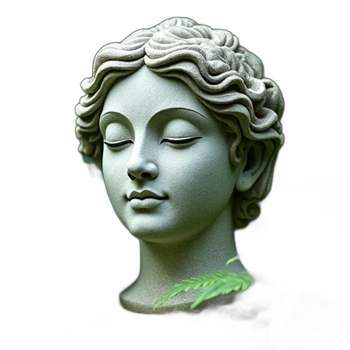 crown, jewelry, face, mask, photorealistic, 3d render, vaporwave, concept art transparent PNG cut-out