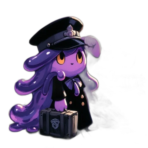 staff, hat, weapon, creature, concept art, pixel art, fantasy art, cartoon transparent PNG cut-out