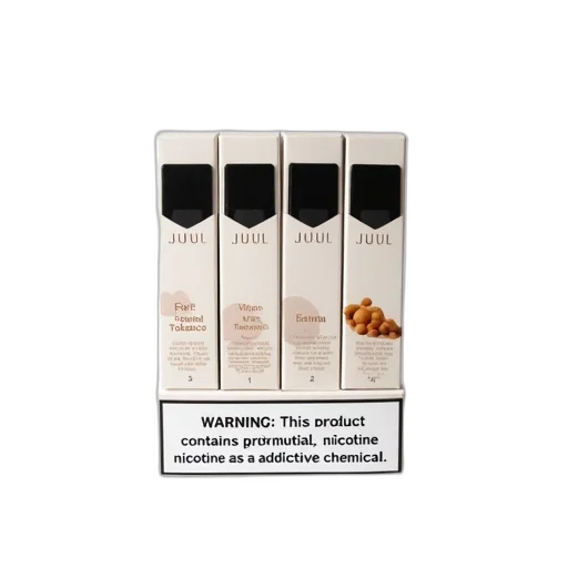collection, virginia, tobacco, flavored, juul, pods, white, box transparent PNG cut-out