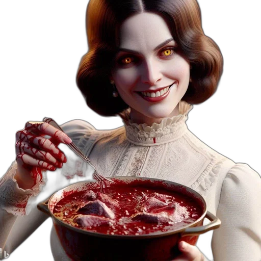 food, creature, robot, face, concept art, photorealistic, comic book art, pixel art transparent PNG cut-out